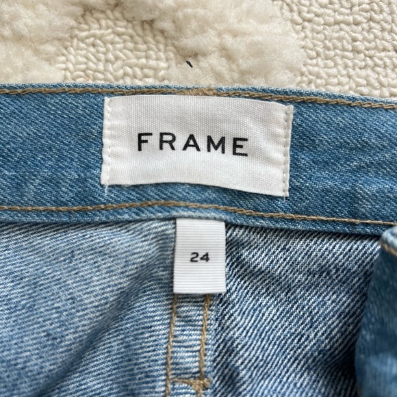 Frame Patterned Mid Rise Jeans - Picture 5 of 7